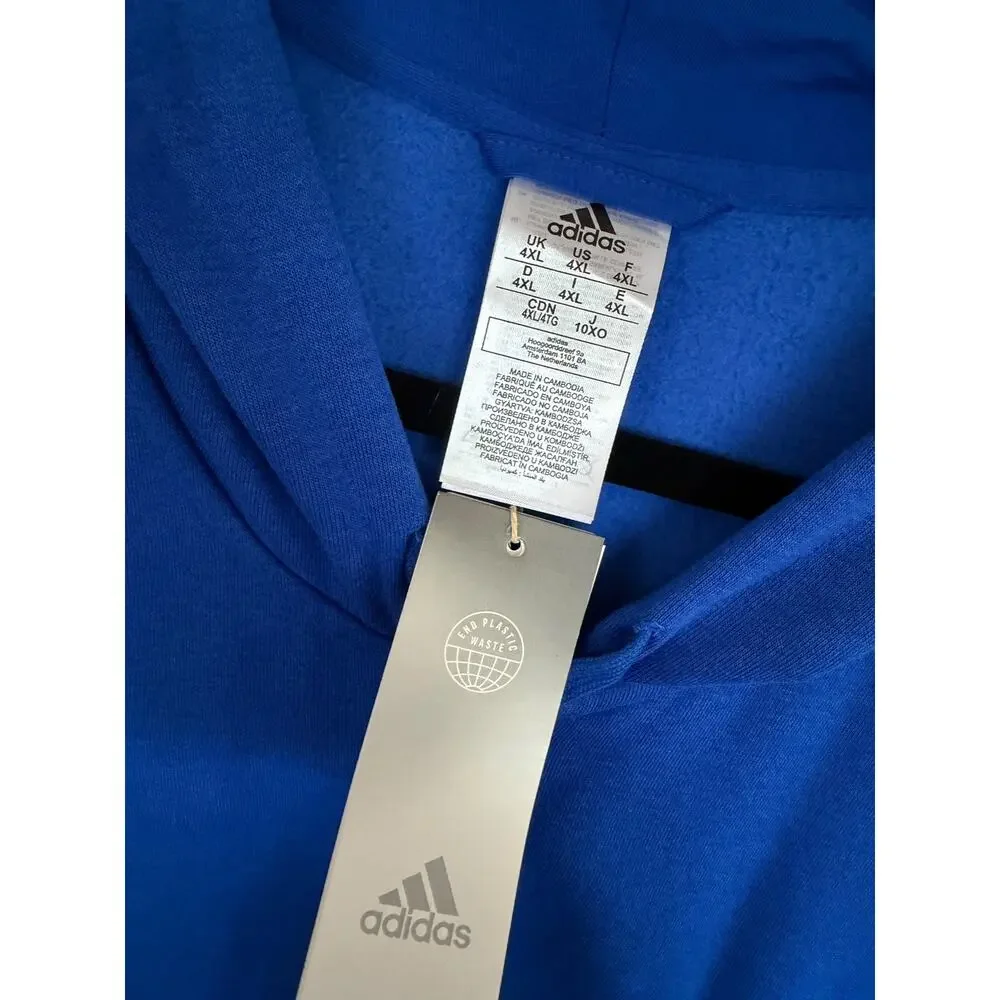 adidas men Essentials French Terry 3-Stripes Full-Zip Hoodie